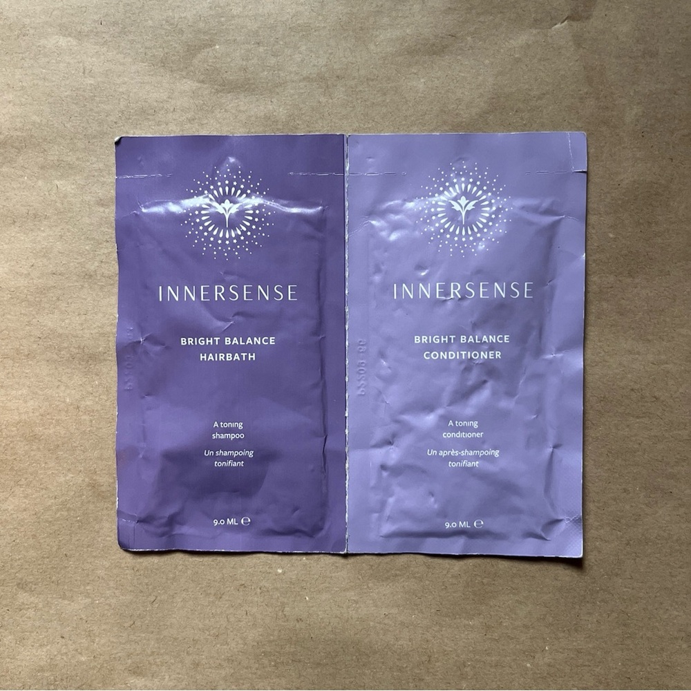 Innersense Bright Balance Hairbath Shampoo & Condtioner 9 ml Travel Sample